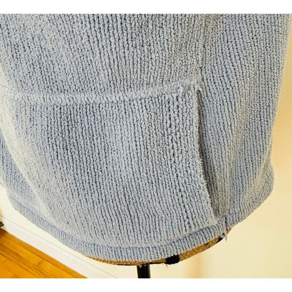 J. Jill Womens Powder Blue Chenille Full Zip Cozy Soft Sweater Jacket Size Small - Picture 7 of 10